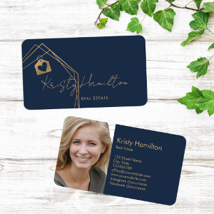 Carte De Visite immobilier moderne professionnel realtor ajouter p