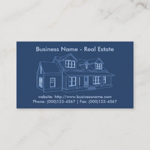 Carte de visite immobilier : Plan directeur de la
