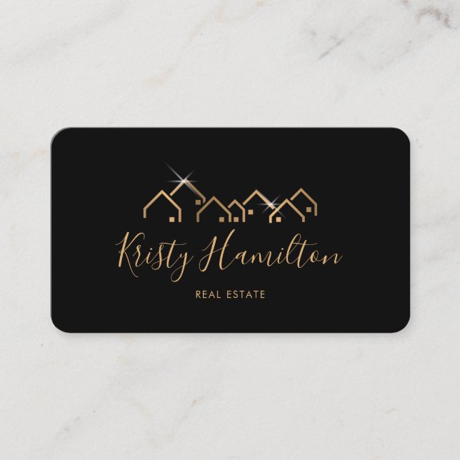 Carte De Visite immobilier professionnel ajouter photo code QR (Devant)