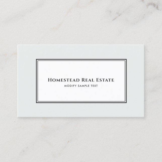 Carte De Visite Immobilier professionnel Ajouter photo et logo (Devant)