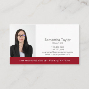 Carte De Visite Immobilier professionnel Ajouter photo et logo