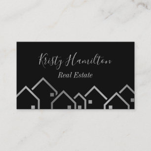 Carte De Visite immobilier professionnel maison courtier argent