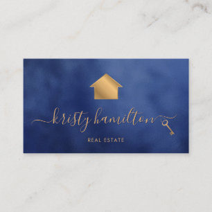 Carte De Visite immobilier professionnel maison courtier clé affai