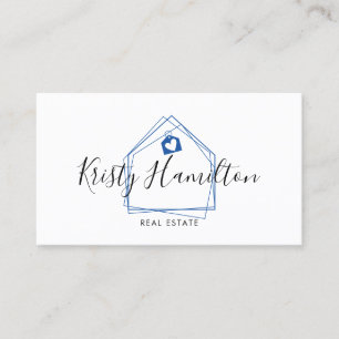 Carte De Visite immobilier professionnel maison immobilier simple