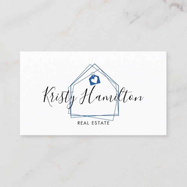 Carte De Visite immobilier professionnel maison immobilier simple (Devant)