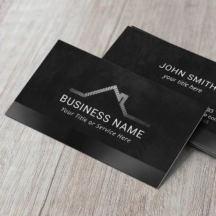 Carte De Visite Immobilier professionnel noir