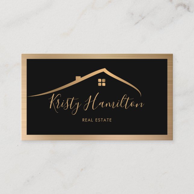 Carte De Visite immobilier professionnel realtor key ajouter photo (Devant)