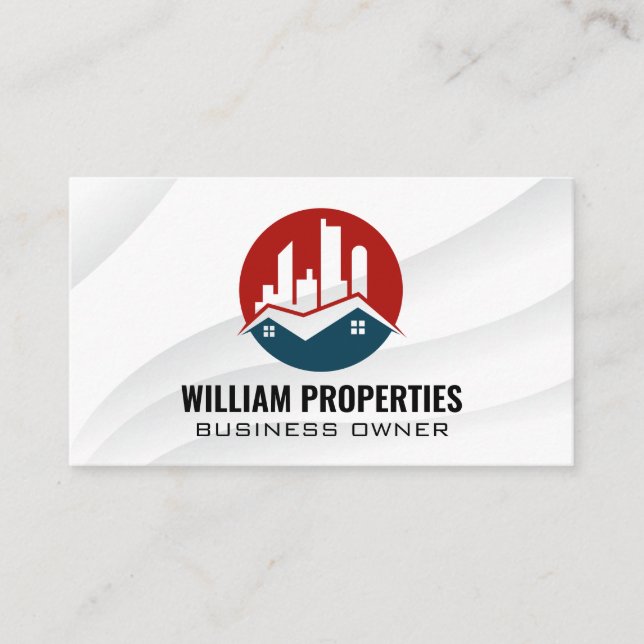 Carte De Visite Immobilier résidentiel commercial | Propriété (Devant)