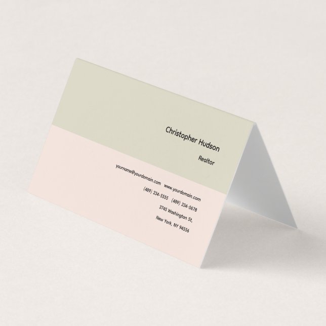 Carte De Visite Immobilier simple professionnel (Devant)