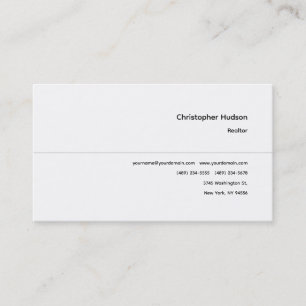 Carte De Visite Immobilier simple professionnel