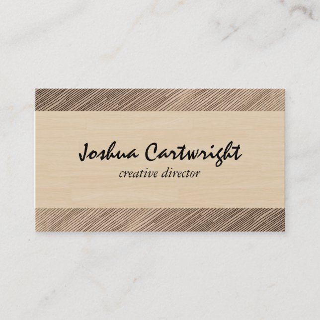 Carte De Visite Impression bois (Devant)