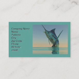 Carte De Visite Impression de poisson Marlin Sport
