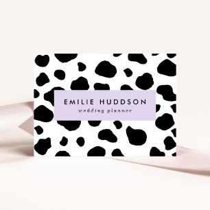 Carte De Visite Impression De Vache, Motif De Vache, Spots De Vach