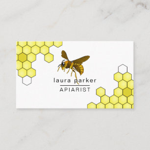 Carte De Visite Impression typographique de jaune de noir