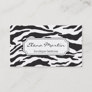 Carte De Visite Impression Zebra