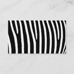 Carte De Visite Impression Zebra