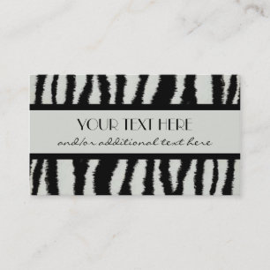 Carte De Visite Impression Zebra