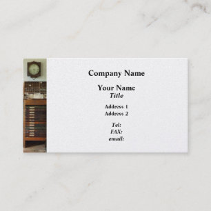 Carte De Visite Imprimerie avec horloge