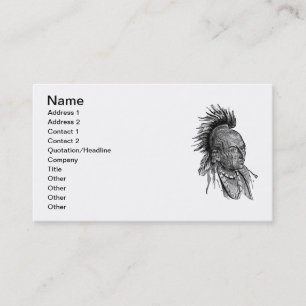 Carte De Visite Indien d'Amérique