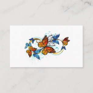 Carte De Visite Infinité de papillons monarques