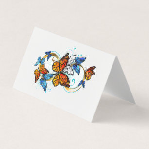 Carte De Visite Infinité de papillons monarques