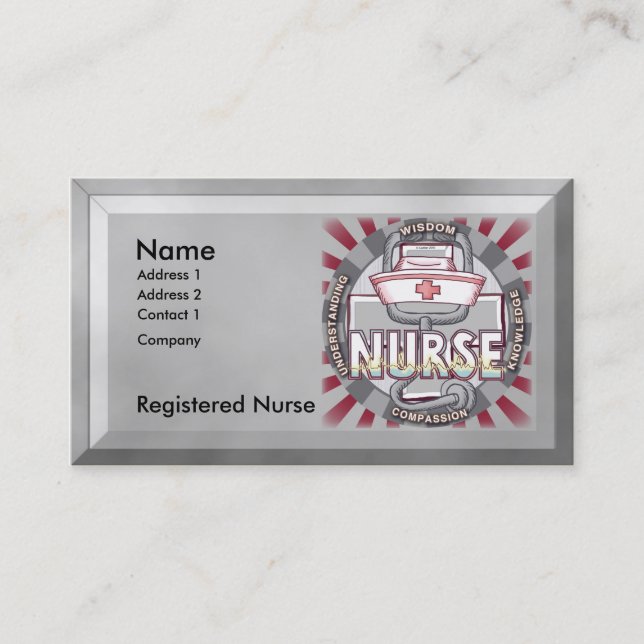 Carte De Visite Infirmière (Devant)