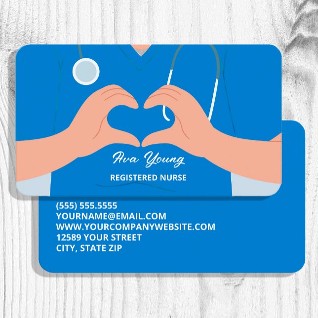Carte De Visite Infirmière (Nurse Practitioner Caregivers)