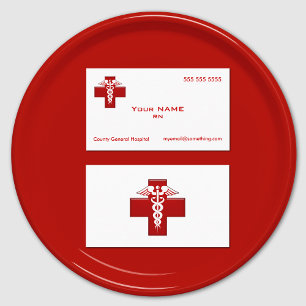 Carte De Visite Infirmière Caduceus