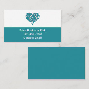 Carte De Visite Infirmière Médicale à la mode