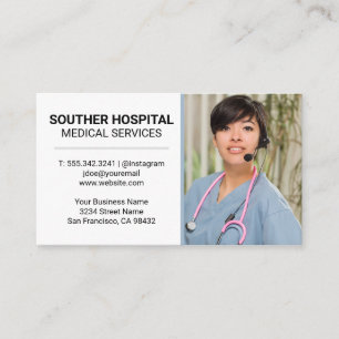 Carte De Visite Infirmière Médicale Service client