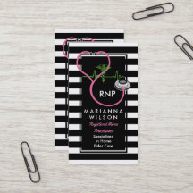 Infirmière moderne à rayures