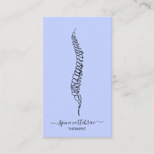 Carte De Visite Infirmière orthopédique de la vertèbre de la colon
