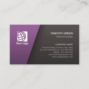 Carte De Visite Infirmière privée Compétences spéciales personnell