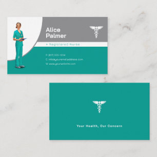 Carte De Visite Infirmière   Professionnel Médicale