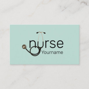 Carte De Visite Infirmière professionnelle avec Modèle de stéthosc