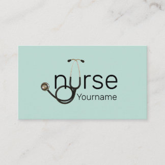 Carte De Visite Infirmière professionnelle avec Modèle de stéthosc