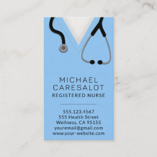 Carte De Visite Infirmière RN, LVN, LPN, Gardienne
