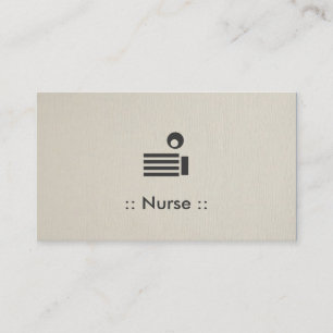 Carte De Visite Infirmière Simple Élégant Professionnel