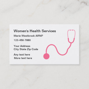 Carte De Visite Infirmière spécialisée en santé des femmes Mé