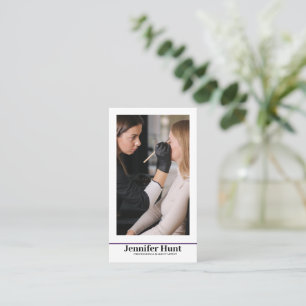 Carte De Visite Influence, Artiste maquillage minimaliste des médi