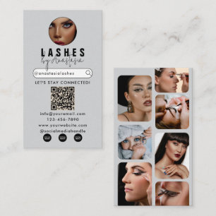 Carte De Visite Influenceur Maquillage de beauté Artiste Lashes de