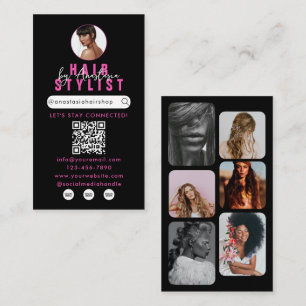 Carte De Visite Influenceur Salon de Beauté Maquillage de cheveux 