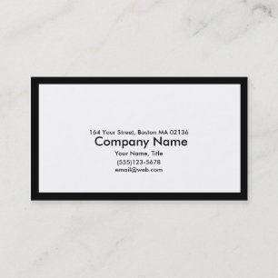 Carte De Visite Information de centre avec la frontière