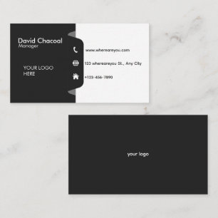 Carte De Visite Informations de contact minimalistes