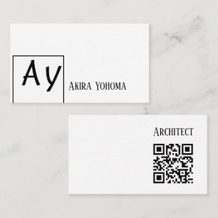 Carte De Visite Informations sur les petites entreprises avec mono