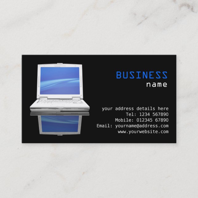 Carte de visite informatique (Devant)