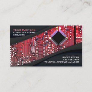 Carte de visite informatique français personnalisé