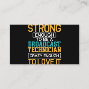 Carte De Visite Ingénieur Assez Fou Pour Être Technicien En Diffus