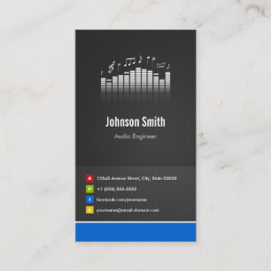 Carte De Visite Ingénieur audio - Premium Creative Innovative