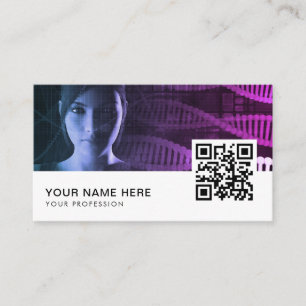 Carte De Visite Ingénieur biomédical Code QR
